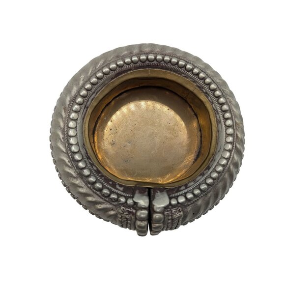 Antique Ethnic North African Moroccan Silver Anklet Ashtray Catchall Dish - Picture 2 of 10